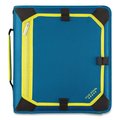 Mead Products 2 in. 3 Rings Zipper Binder, Teal & Yellow Accents 29052IH8